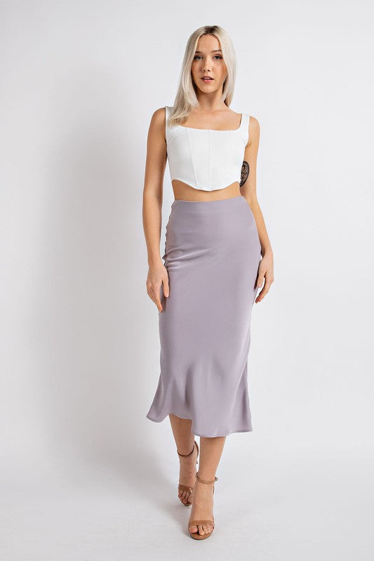 Dreams Satin Midi Skirt