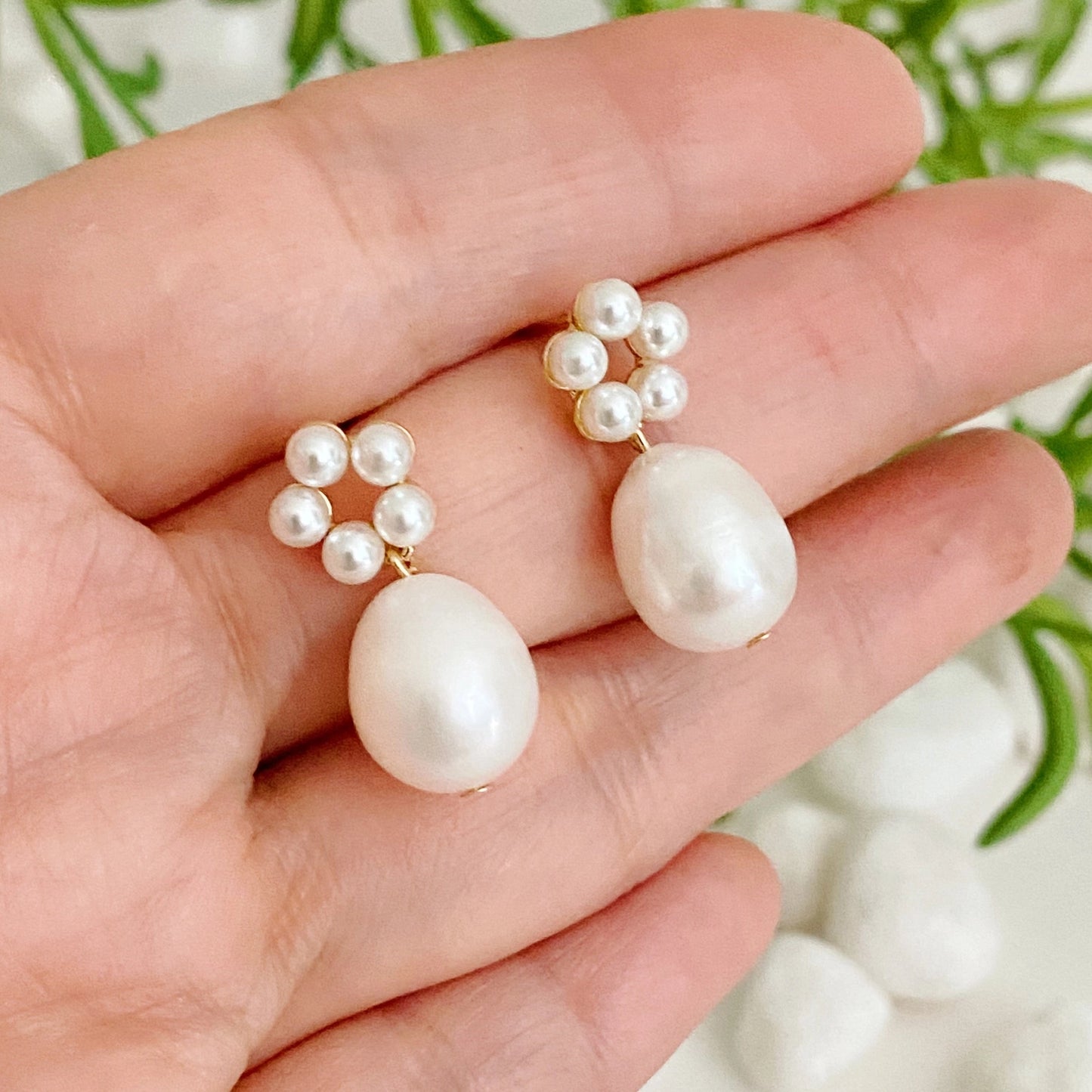 Blooming Pearl Earrings