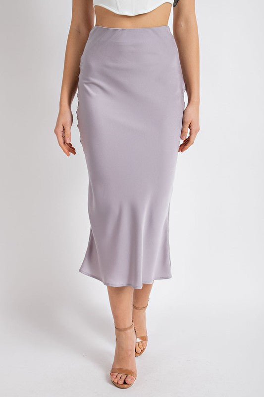 Dreams Satin Midi Skirt